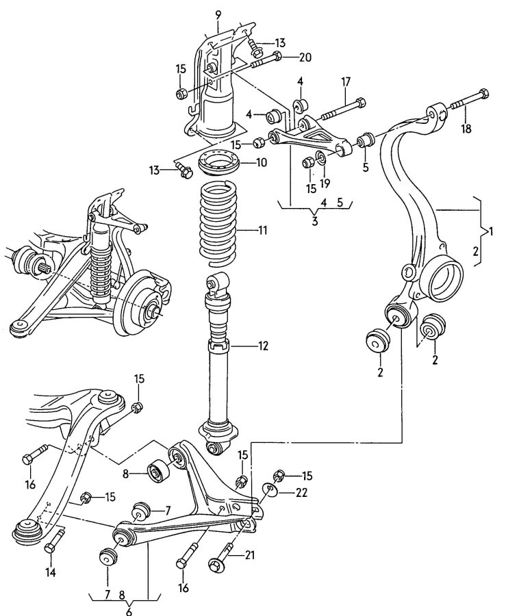 8D9511115T - Audi Coil Spring | Jim Ellis Audi Parts, Atlanta GA