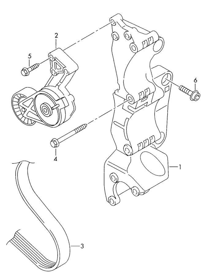 2001 Audi TT Roadster Serpentine Belt - 06A260849C | Jim Ellis Audi