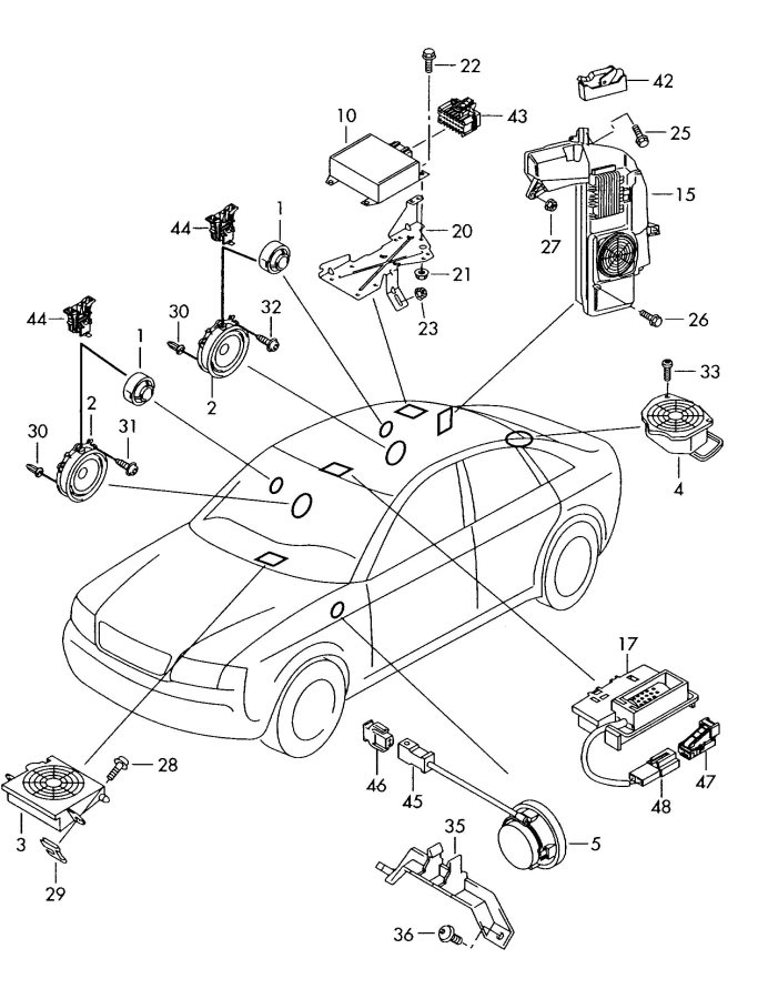 2003 audi A4 Avant Housing - 8E0972623 | Jim Ellis Audi Parts, Atlanta GA