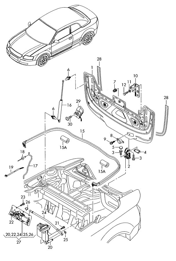 Parts Diagram For 2006 Audi A4 B7