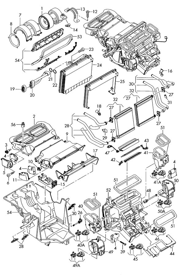 Audi A8 Quattro Heater core also use:. HEAT EXCHANGER. EXCHANGER