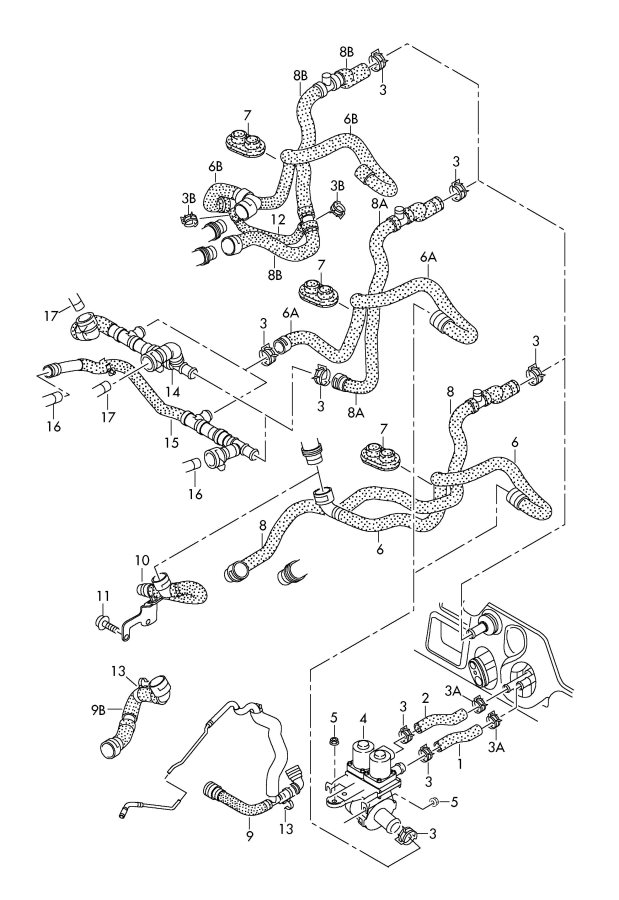 Audi A6 Quattro Hose - 4F0819375B | Jim Ellis Audi Parts, Atlanta GA