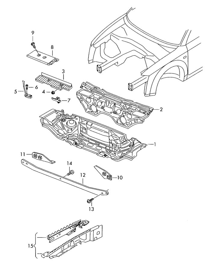 2009 Audi S4 Cabriolet Battery Tray - 8e1805229a 