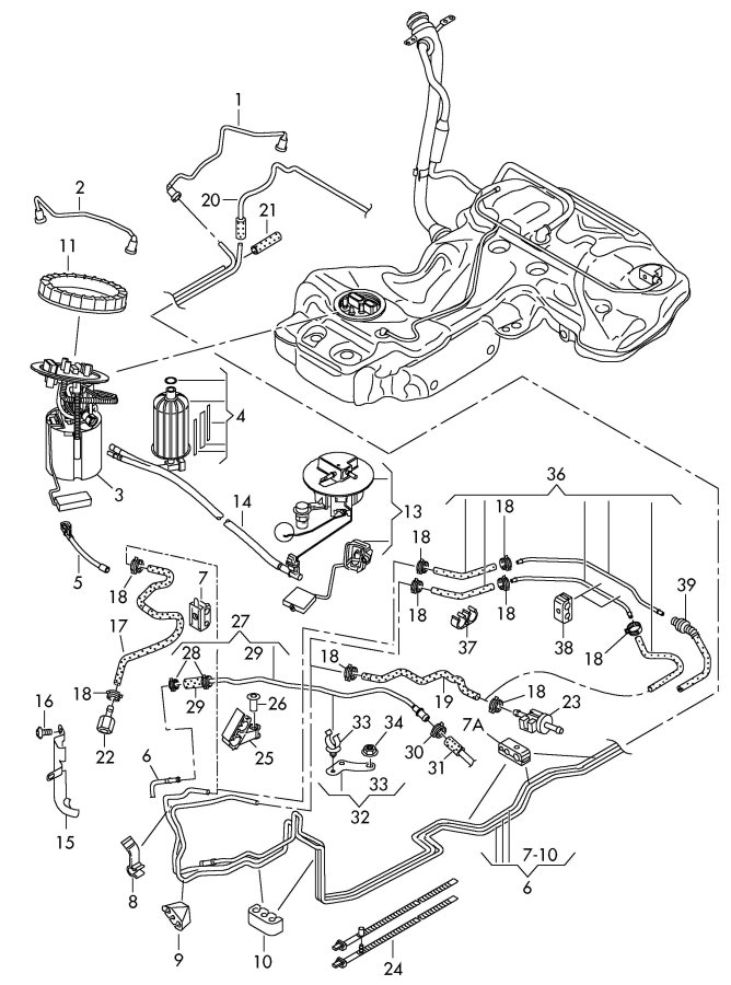 Audi A4 Parts Diagram