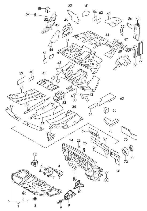 8K0863203 - Audi Shield. Clip. Heat | Jim Ellis Audi Parts, Atlanta GA