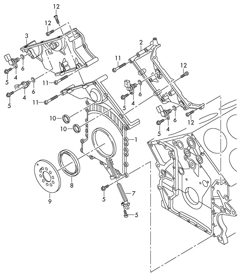 2010 Audi A8 Quattro Gasket. Litre - 07P109091C | Jim Ellis Audi Parts ...