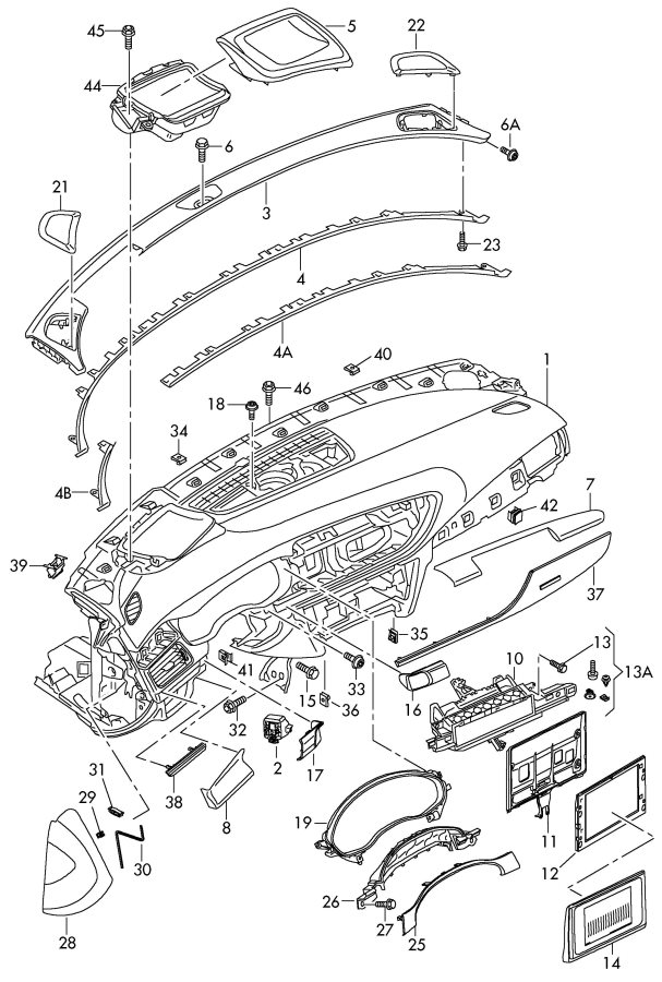 4G0898174 - Audi Mount hardware kit. Parts KIT | Jim Ellis Audi Parts ...