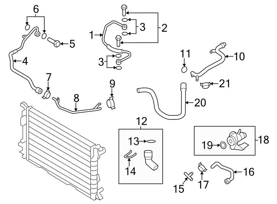 2013 Audi A4 Engine Coolant Overflow Hose. Reservoir Hose. Water Hose