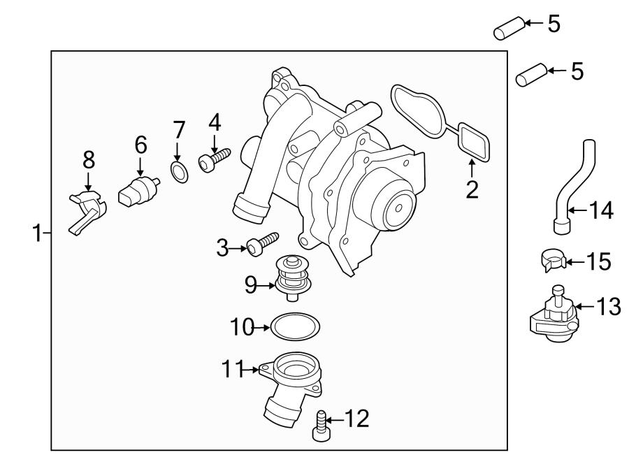 2014 Audi A4 Water hose with quick- coupling piece. Primary, Trieb ...