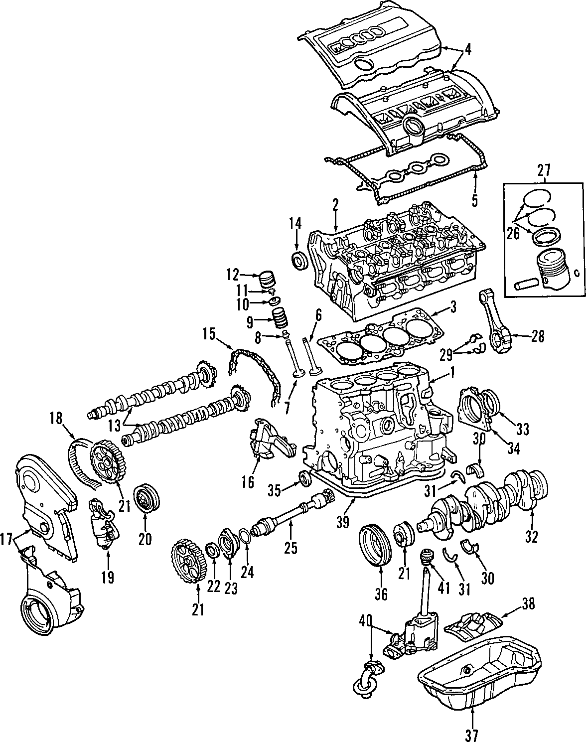 2004 Audi A4 Engine